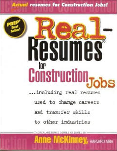 Real Resumes for Construction Jobs