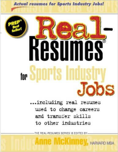 Real-Resumes for Sports Industry Jobs